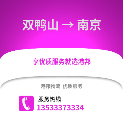 雙鴨山到南京貨運公司_雙鴨山到南京貨運專線